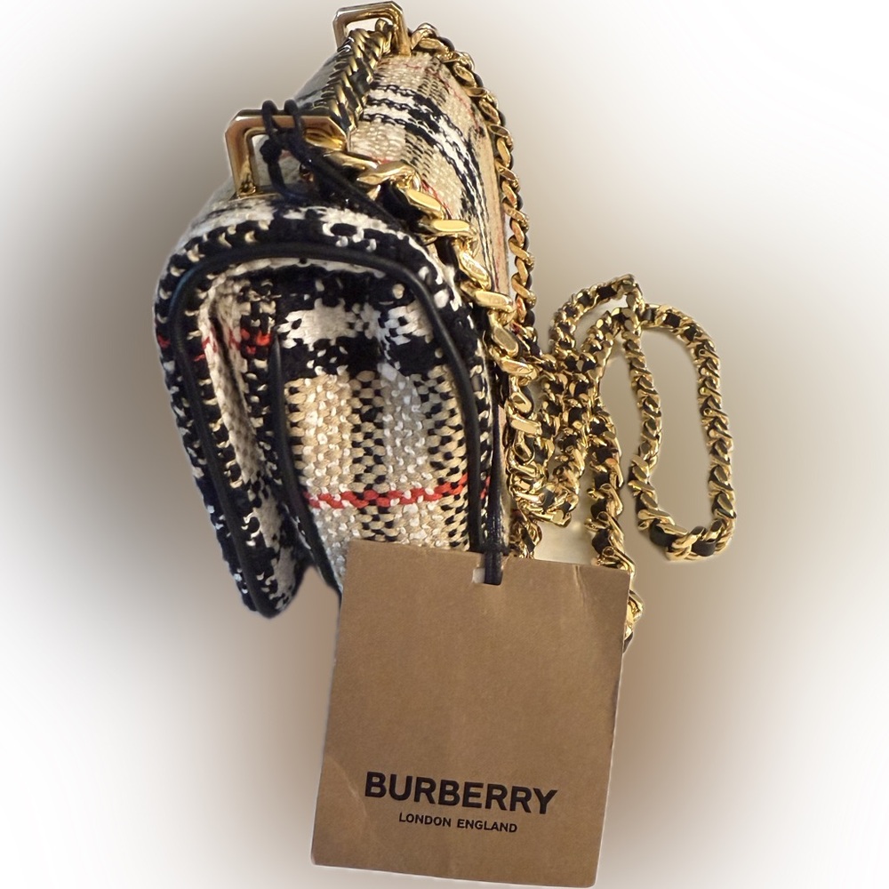 NWT‎ Burberry Mini Boucle Lola Crossbody Bag with box and dust bag - Picture 6 of 16